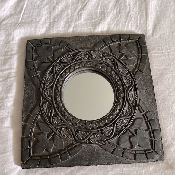 Vintage Other - Vintage Deep Dark Brown Black Wall Mirror